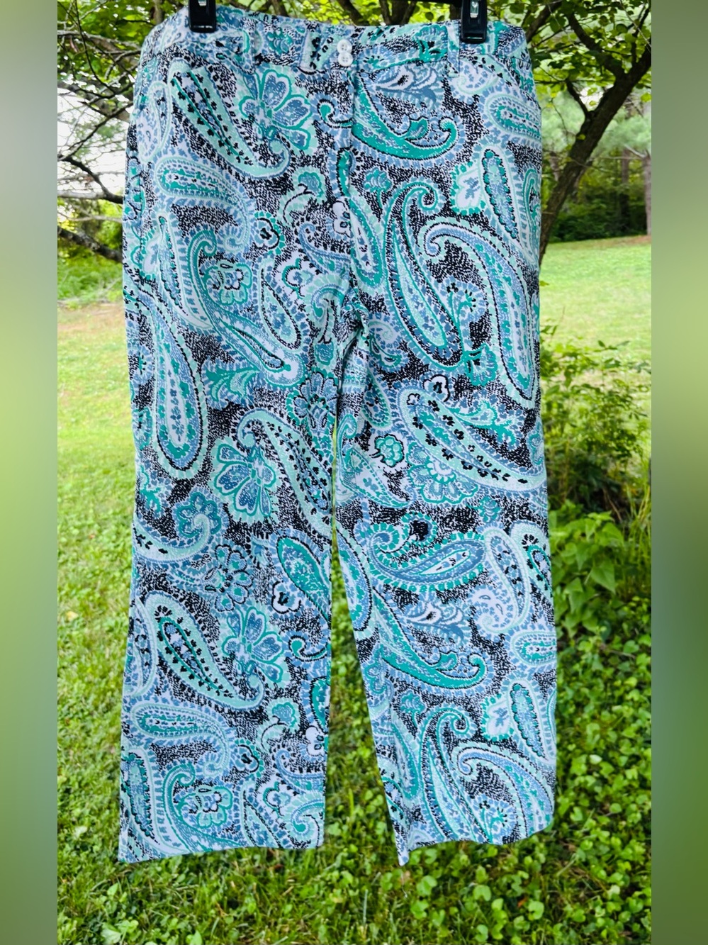 Paisley Capris with pockets